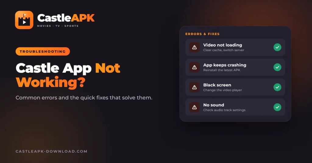 castle-app-not-working